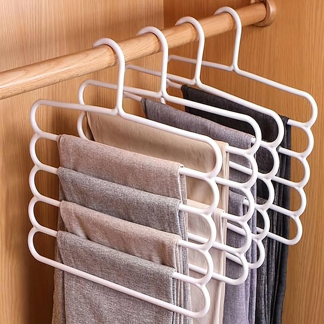  metalen broek conjunctief gelikt pakken voor stropdas broek en sjaal plaatsvervangend organisator voor kast kleedkamer thuis schelp slaapkamer