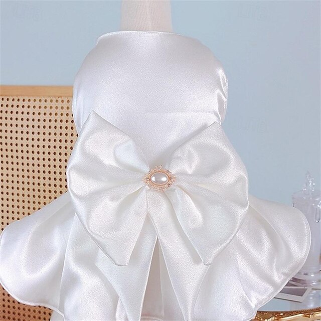  Perros Gatos Vestido de boda Moda Fiesta Invierno Transpirable Suave Lavable Cómodo Exterior Fiesta de Boda Casual Diario Ropa para perros for Bichón Frisé Pomerania Animal doméstico del beb