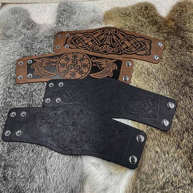 Retro Vintage Punk & Gothic Medieval Armor Wristband Wrist Brace Arm