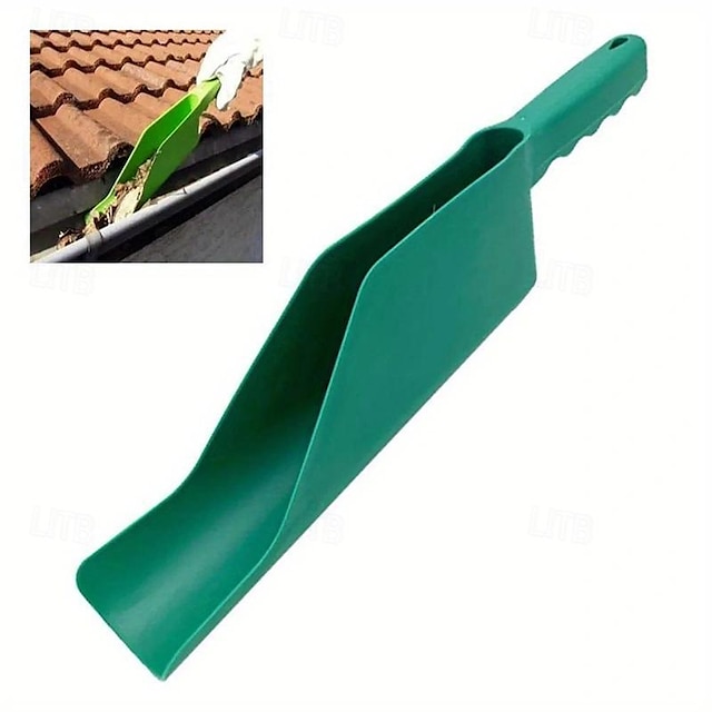  paletta ergonomica per grondaia, strumento in plastica flessibile per foglie efficaci & rimozione detriti, pala multiuso per la pulizia delle grondaie