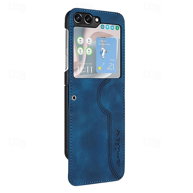  Phone Case For Samsung Galaxy Z Flip 5 Z Flip 4 Z Flip 3 Flip Cover Shockproof Retro PC PU Leather