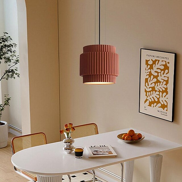  lampada a sospensione, lampada a sospensione in stile giapponese, paralume rotondo in resina, base in metallo, lampadario a sospensione, base e27, bocca a vite, lampada a sospensione decorativa per