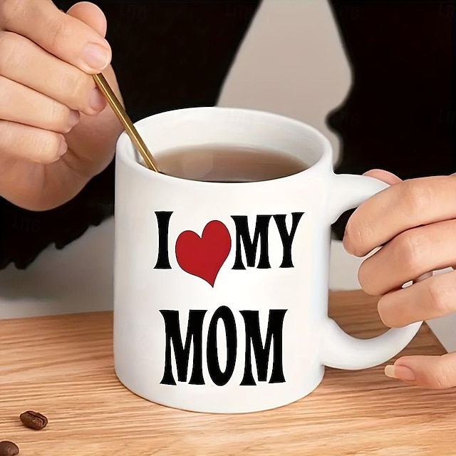  1pc cadeau de fête des mères pour maman tasses drôles pour ses cadeaux de maman j'aime ma tasse à café cadeaux idéaux pour maman cadeaux d'anniversaire pour femmes cadeau de bébé pour maman tasse