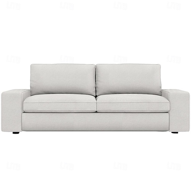  Kivik 3-Sitzer-Sofabezug aus Polyester-Leinen von IKEA, einfarbige Schonbezüge aus 100 % Polyester