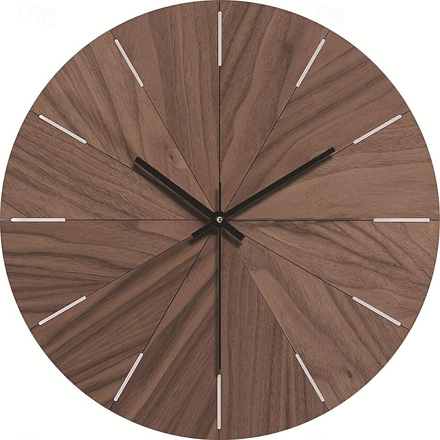  horloge murale simple design moderne horloges en bois pour chambre à coucher montre murale en bois décoration de la maison silencieuse numérique grande horloge murale cuisine horloge murale en bois massif horloge muette salon bureau à domicile quartz 30 c