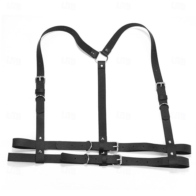 Punk & Gothic Steampunk Waist Harness Harness Belt Suspenders Men's ...