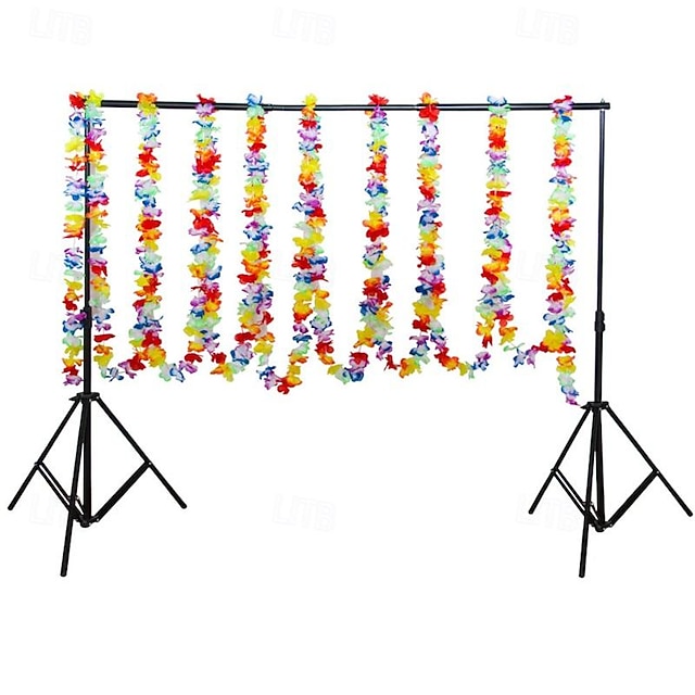  Anneau à rayures de fleurs colorées, fleur décorative laquée de 2 à 30 mètres de long, fournitures de fête d'halloween