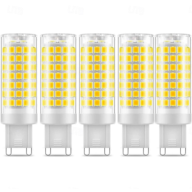  5 pz g9 led 7w equivalenti a 70w lampadina alogena 700lm bianco caldo 3000k/bianco 6000k g9 lampadine a risparmio energetico non dimmerabile classe di efficienza energetica e