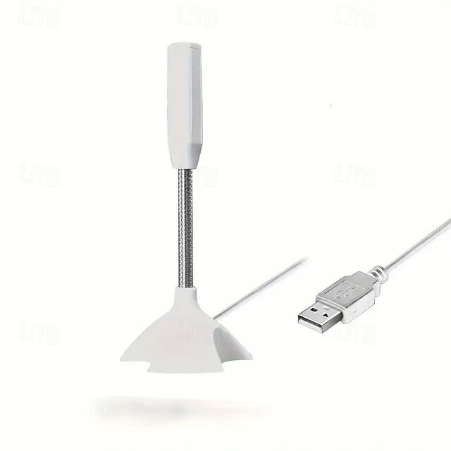  ميكروفون USB للكمبيوتر المحمول صوت صغير KTV ميكروفون للكلام واجهة USB التوصيل والتشغيل بدون سائق مناسب لنظام التشغيل Mac Book Windows