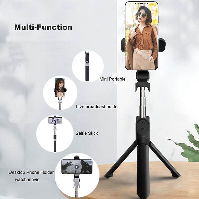  Selfie Stick Bluetooth Extendable Max Length 57 cm For Universal Android / iOS Universal