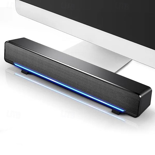  LITBest X8 Bluetooth-højttaler Bluetooth USB Bærbar LED Lys Mini Højttaler Til PC Bærbar TV