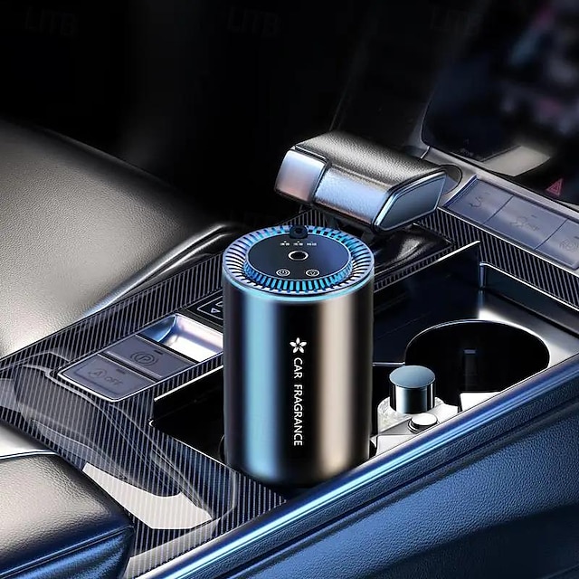  معطر هواء بموزع للسيارة - جهاز للعلاج بالروائح بتصميم سماء مرصعة بالنجوم، ميزة البدء والإيقاف، يشمل عطر السيارة والزيت