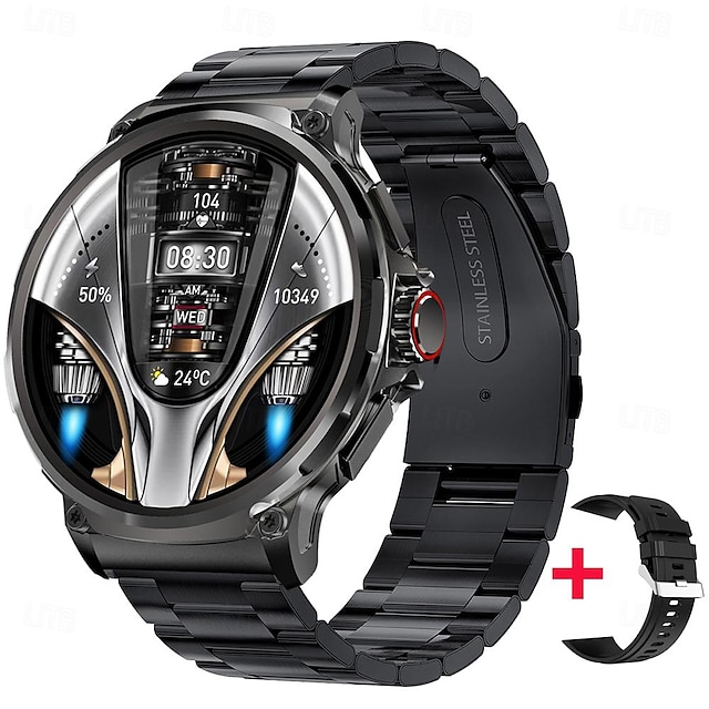  2024 nové chytré hodinky s 1,85 palcovým HD displejem pro muže, 710 mAh baterie, dlouhá pohotovostní doba pro volání přes bluetooth, chytré hodinky pro fitness