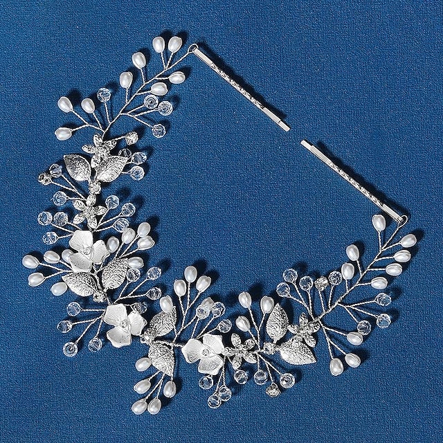  Coroane diademe Banderolele Ornamente de Cap Ștras Aliaj Nuntă cocktail Epocă Lux Cu Piatră Semiprețioasă Perlă Artificială Diadema Articole Pentru Cap