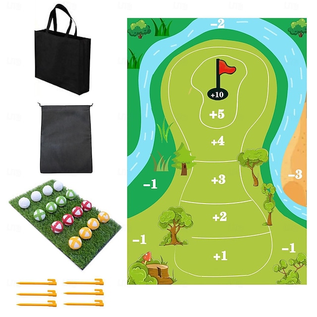 カジュアルゴルフゲームセットは、ヒッティングマットとゲームパッドを備えた完全なゴルフ体験で、ゆっくり楽しみながらスイングテクニックを磨くのに最適です。