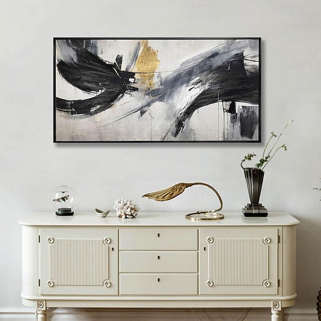  dipinto a olio fatto a mano su tela decorazione della parete arte moderna astratta in bianco e nero per la decorazione domestica pittura senza cornice arrotolata non stirata
