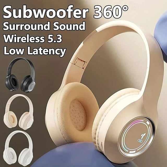  m3 sluchátka bluetooth sluchátka skládací svítící vložení karty stereo zvuk dlouhá výdrž baterie esports nízká latence