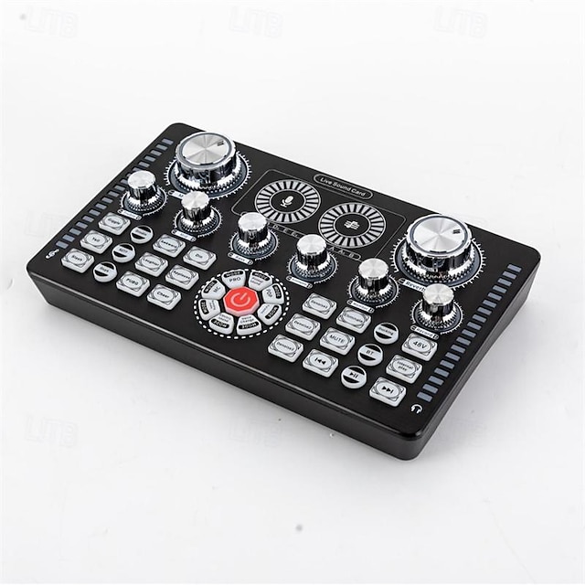  Q7 Audio Mixer USB External Sound Cardof Headset Microphone Live Broadcast Sound Card for Mobile Phone Computer Sound Card