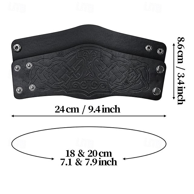 Retro Vintage Punk & Gothic Medieval Armor Wristband Wrist Brace Arm