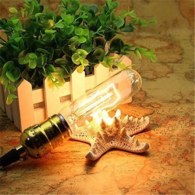  6 τμχ 40w vintage λαμπτήρες Edison t10 e27/e14 βιομηχανικός λαμπτήρας πυρακτώσεως με ρυθμιζόμενο φωτισμό αντίκες ρετρό λάμπα ac220-240v για το σπίτι