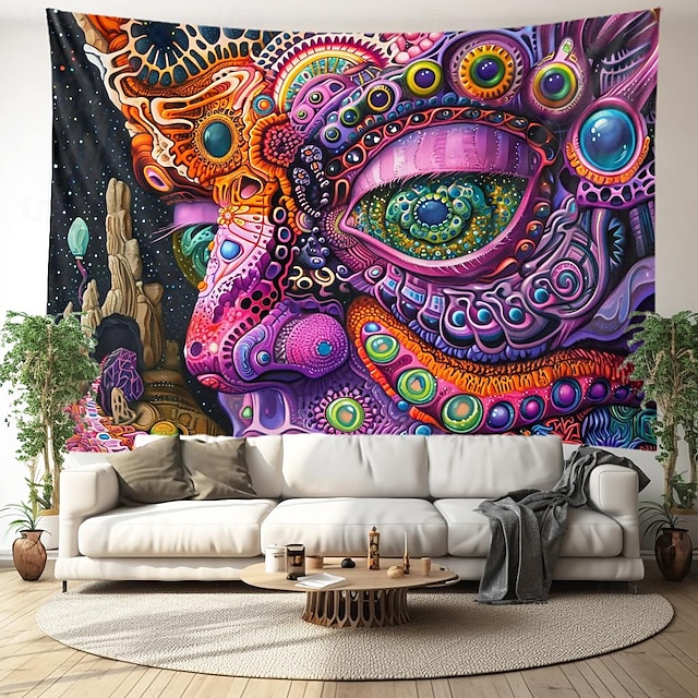  Trippy Psychedelic Hanging Tapestry Wall Art Large Tapestry Mural Decor Photograph Backdrop Blanket Curtain Home Bedroom Living Room Decoration