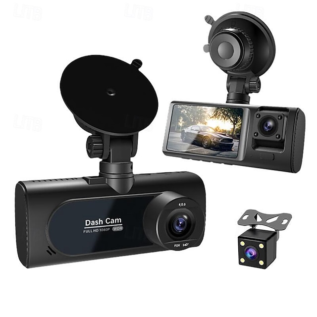  V20 1080p Nový design / HD / s zadní kamerou Auto DVR 150stupňů Široký úhel 2 inch IPS Dash Cam s WIFI / Noční vidění / G-Sensor 4 infra LED Záznamník vozu