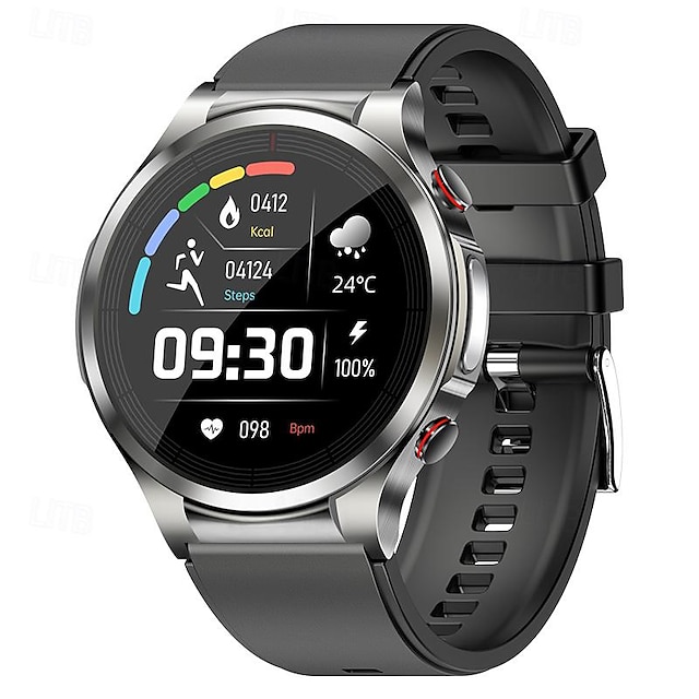  696 W11PRO Εξυπνο ρολόι 1.32 inch Έξυπνο ρολόι Bluetooth ΗΚΓ + PPG Παρακολούθηση θερμοκρασίας Βηματόμετρο Συμβατό με Android iOS Άντρες Κλήσεις Hands-Free Υπενθύμιση Μηνύματος IP 67 Θήκη ρολογιού 49mm
