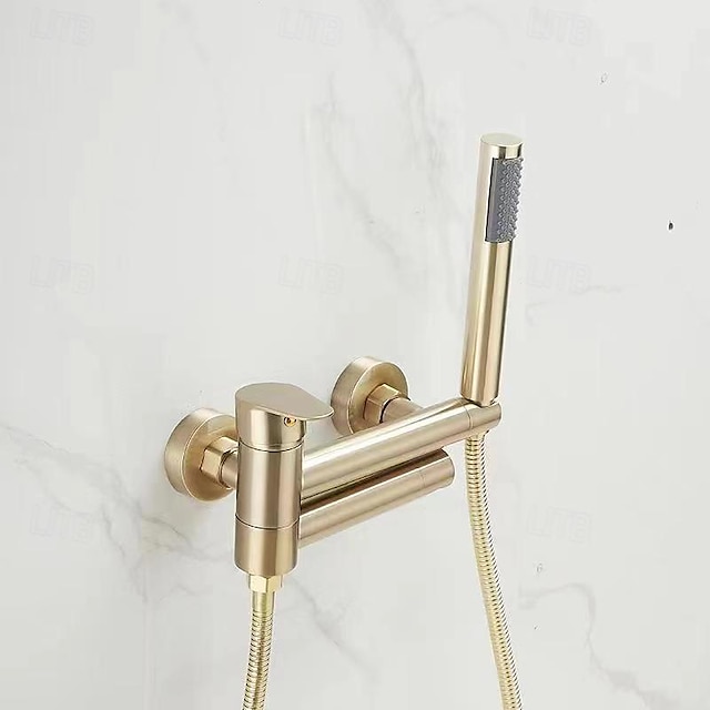  Badkraan - Modern eigentijds Galvanisch verzilveren Wandinstallatie Keramische ventiel Bath Shower Mixer Taps