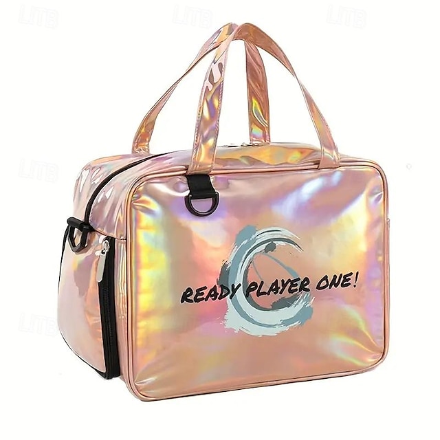  bolsa de ombro elegante com padrão de letras com design a laser - bolsa leve para treinamento ao ar livre, bolsa esportiva