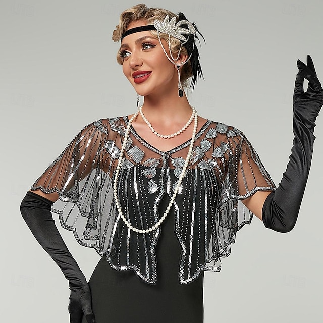 Retro Vintage Roaring 20s 1920s Party Costume Shawls The Great Gatsby ...