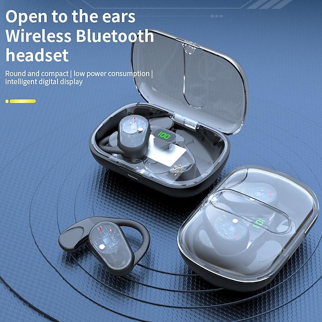  OWS-80 Auricolari wireless Cuffie TWS Nell'orecchio Bluetooth 5.3 Design ergonomico Microfono incorporato  Accoppiamento automatico per Apple Samsung Huawei Xiaomi MI Cellulare Viaggi e