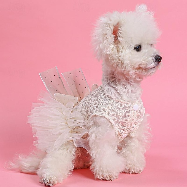  בגדי כלבים שמלות כלה חיות מחמד חצאיות חתונה bixiong vip נסיכה בסגנון חתול שמלת כלה