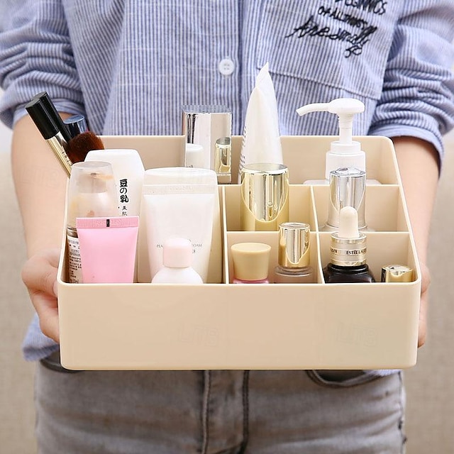 Makeup Organizer: Skincare and Cosmetics Desktop Storage for Vanity Tables, Perfect for Sorting Face Masks, Lipsticks, Makeup Brushes, in Dust-proof Drawers and Shelves