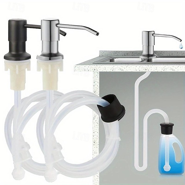  Soap Dispenser Extension Tube Kit,Soap Dispenser Kitchen,Stainless Steel,with 39