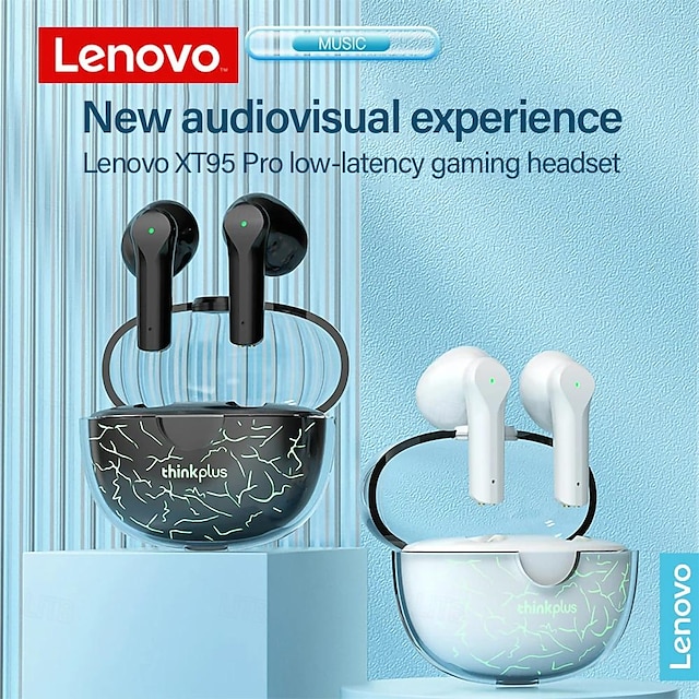  Lenovo XT95 Pro Écouteurs sans fil TWS Casques oreillette bluetooth Dans l'oreille Bluetooth 5.1 Stéréo Avec boîte de recharge Mic intégré pour Apple Samsung Huawei Xiaomi MI Usage quotidien Voyage