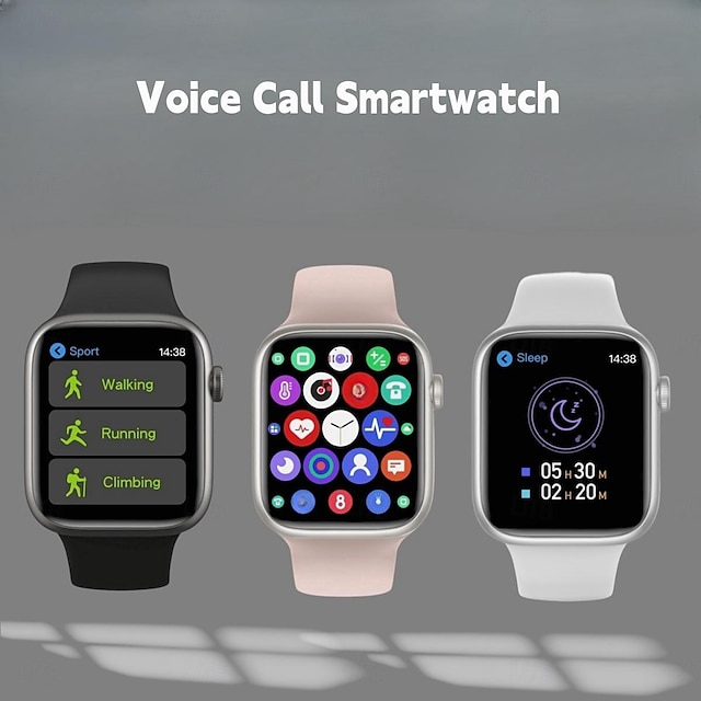  S9 Smart Watch 2.01 inch Smartur Bluetooth Skridtæller Samtalepåmindelse Aktivitetstracker Kompatibel med Android iOS Dame Herre Lang Standby Handsfree opkald Vandtæt IP 67 40 mm urkasse