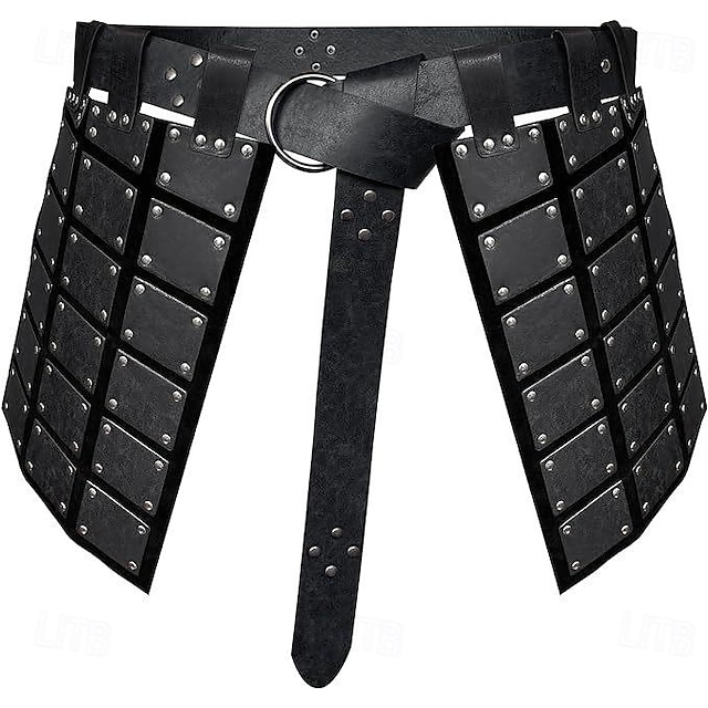  Punk & Gothic Mittelalterlich Renaissance Rock Taillengürtel Krieger Wikinger Ranger Bogenschießen Einfarbig Herren Vikinger Halloween Karneval Maskerade Maskerade LARP Renaissance-Messe Erwachsene