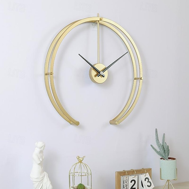  שעון קיר גדול עיצוב מודרני מינימליסטי שעון ביתי סלון חדר שינה קישוט שעון תלייה שקט 3d