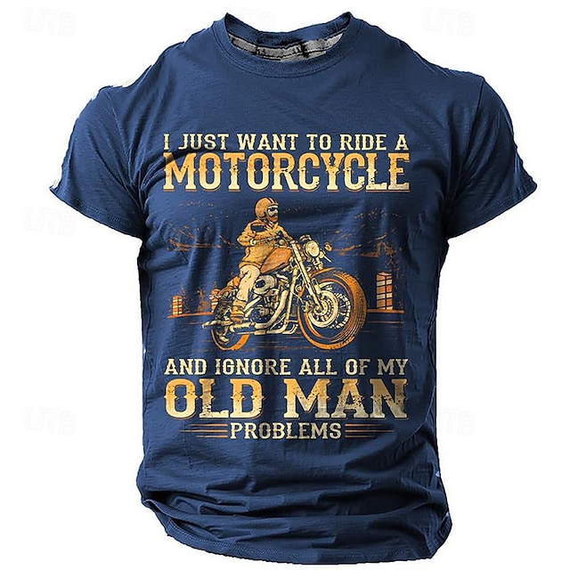  Memorial Day Old Man Designer Vintage Casual Men's 3D Print T shirt Tee Sports Outdoor Holiday Going out T shirt Black Navy Blue Brown Short Sleeve Crew Neck Shirt Spring & Summer Clothing Apparel