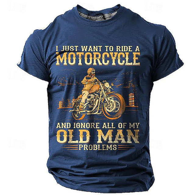 Men's Graphic Old Man T Shirt Short Sleeve T shirt 3D Print Crew Neck Shirt Designer Retro Vintage Casual Sports Outdoor Holiday Going out Black Navy Blue Brown Spring & Summer Clothing Apparel S M L 8