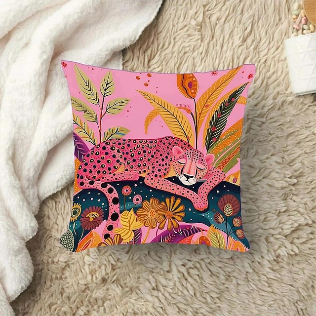  Modello Leopardo Verde 1 Pc Federe Per Cuscini Di Dimensioni Multiple Cuscini Decorativi Per Esterni Costieri Morbidi Fodere Per Cuscini In Velluto Per Divano Letto Decorazioni Per La Casa