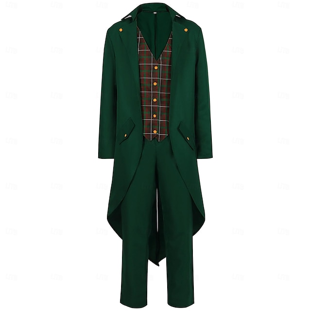 Retro Vintage Punk & Gothic Medieval Blouse / Shirt Pants Cosplay Costume Ren Faire Vampire Gentleman Men's Viking Fantasy Halloween Carnival Masquerade Party / Evening Adults' Coat Blouse Pants