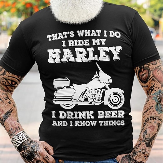  piję piwo i wiem rzeczy koszulka motocyklowa męska graficzna bawełniana koszulka sportowa klasyczna koszula z krótkim rękawem wygodna koszulka wakacje uliczne letni projektant mody