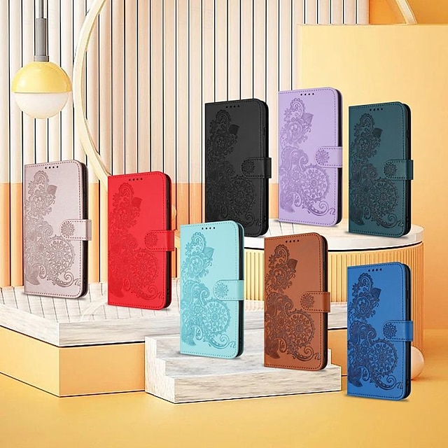  Phone Case For iPhone 16 iPhone 15 Pro Max iPhone 14 13 12 11 Pro Max Mini SE X XR XS Max 8 7 Plus Wallet Case Magnetic with Wrist Strap Kickstand Flower Floral TPU PU Leather