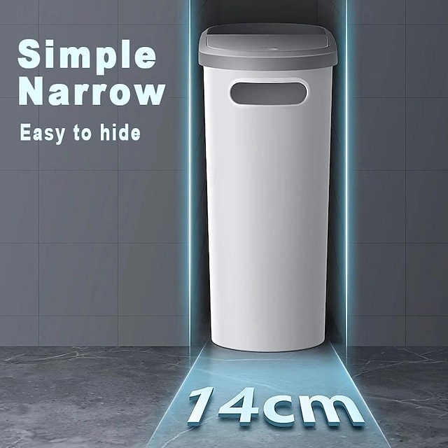 1pc Bathroom Trash Can, Household Creative Slit Trash Can, Bathroom ...