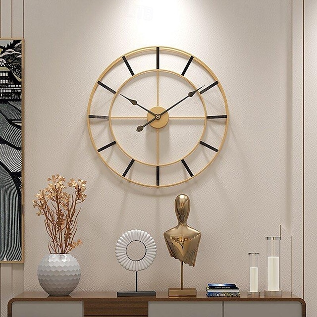  Iron Wall Clock for Living Room and Bedroom Unique Design Clock Best Gifting Option Best for Home & Office Wall Clocks 60 cm
