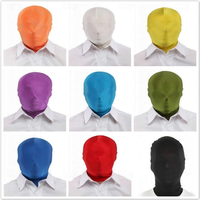  Maschera Cosplay Per adulto Costumi Cosplay Cosplay Maschere Per uomo Per donna Tinta unica Carnevale Mascherata