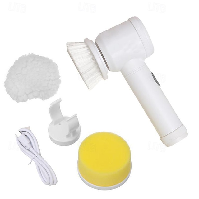  Multifunctional Handheld Radio Electric Cleaning Brush Kitchen Dishwashing Brush Bathroom Sink Tile Electric Cleaning Brush