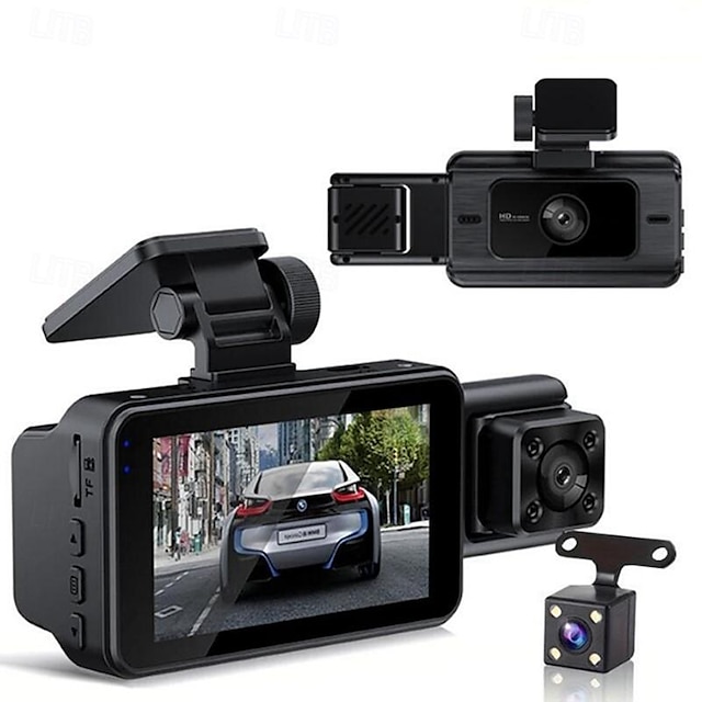  Y15 1080p Nový design / HD / Sledování 360 ° Auto DVR 150stupňů Široký úhel 3 inch IPS Dash Cam s WIFI / Noční vidění / G-Sensor 4 infra LED Záznamník vozu