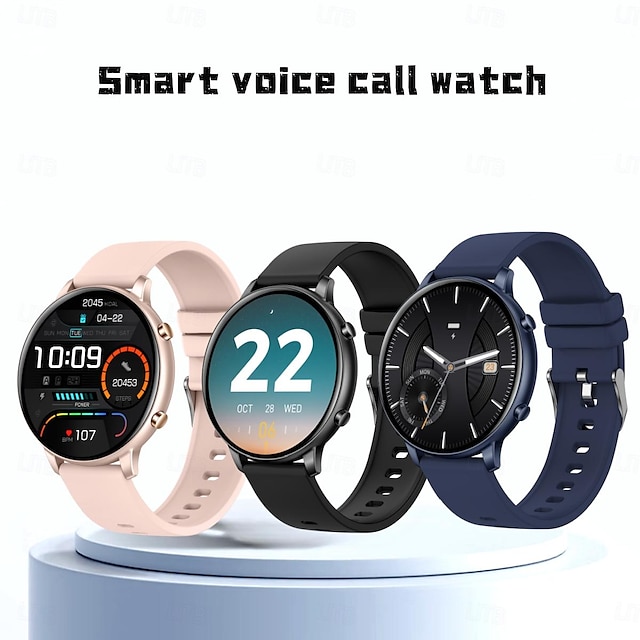  G28 Montre intelligente 1.39 pouce Smartwatch Montre Connectée Bluetooth Podomètre Rappel d'Appel Moniteur d'Activité Compatible avec Android iOS Femme Hommes Longue Veille Mode Mains-Libres